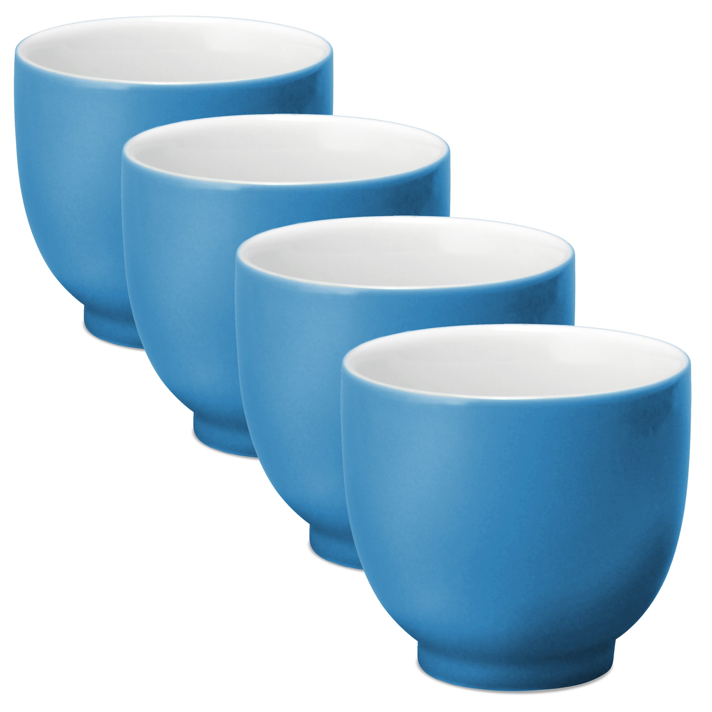 Amazon.com | FORLIFE Q Tea Cup (Set of 4), 7 oz., Blue: Teacups